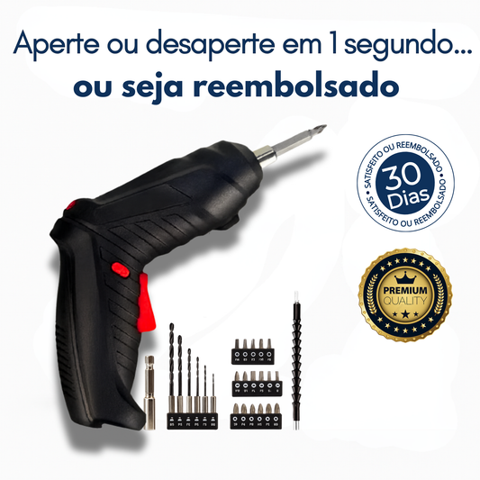 Chave de Fendas Elétrica Recarregável Multifuncional