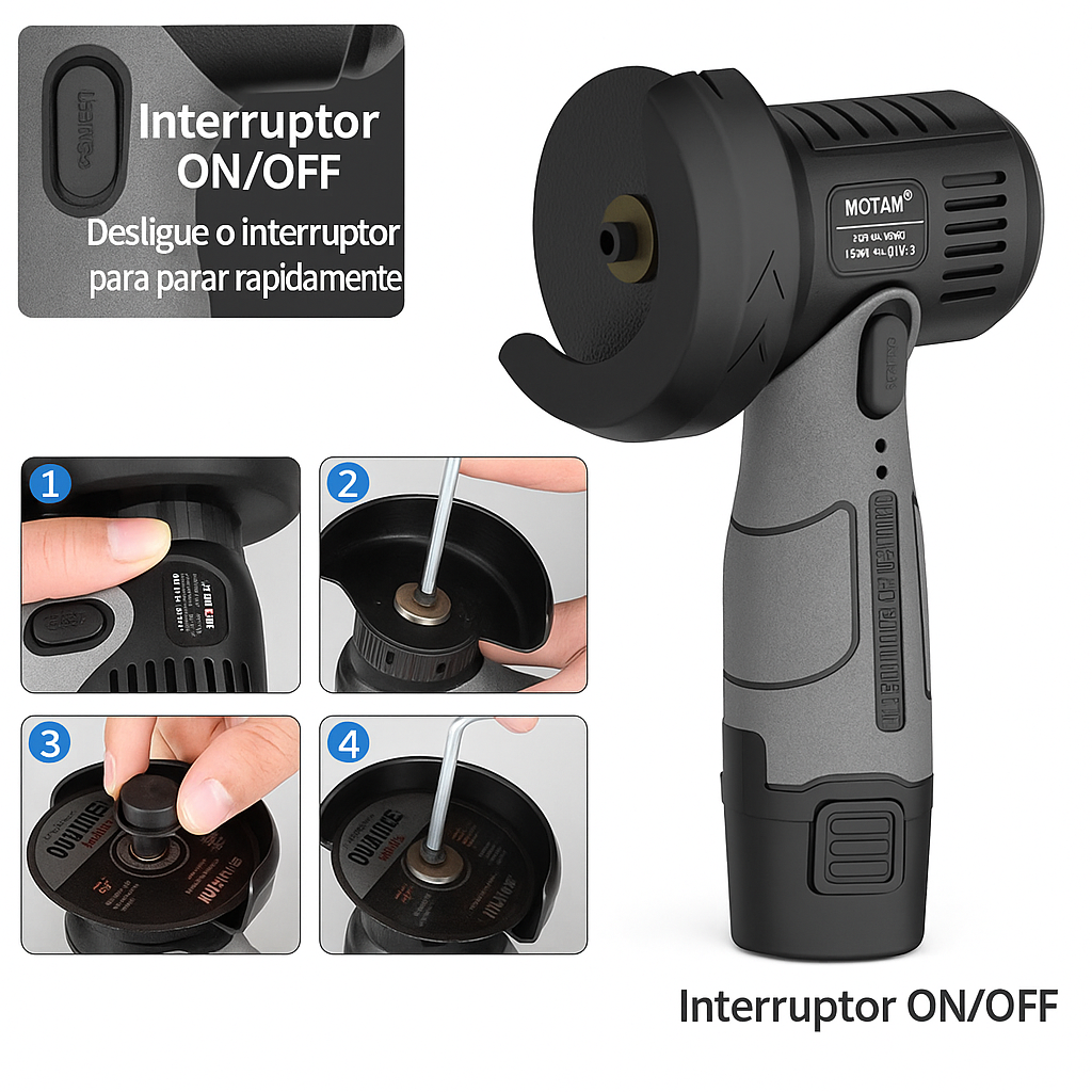 🔥 Mini Rebarbadora 12V - Oferta Limitada
